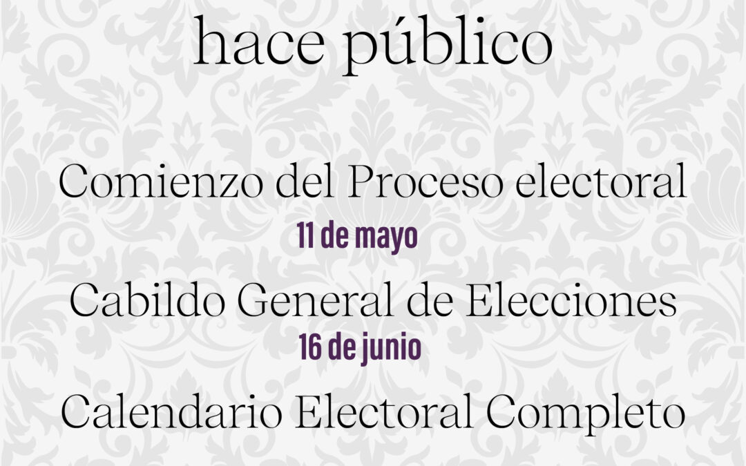 La Comisión Electoral, hace público el siguiente comunicado